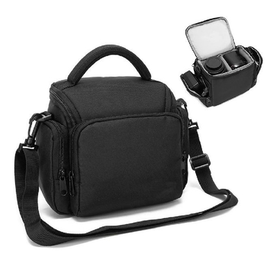Taşınabilir Siyah Dayanıklı Su Geçirmez Kamera Crossbody Çanta Kamera Sling Çantası