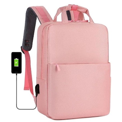 İş Seyahatleri Su geçirmez Çantalar Kadınlar için Moda Hırsızlık Karşıtı USB ile dizüstü sırt çantaları