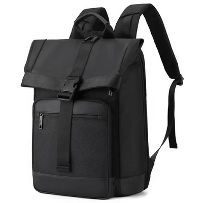 Nylon Roll Top Tuck Pack Sırt çantası Büyük Kapasite Dış Yolculuk İş Dizüstü Çantası