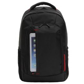 600D Polyester 15.6 İnç Ofis Laptop Çantaları, İş Sırt Çantası Erkekler Siyah