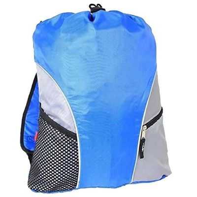 Yüzme Gymsack Ayakkabı için Mavi Naylon İpli Promosyon Ürünleri Sırt Çantaları