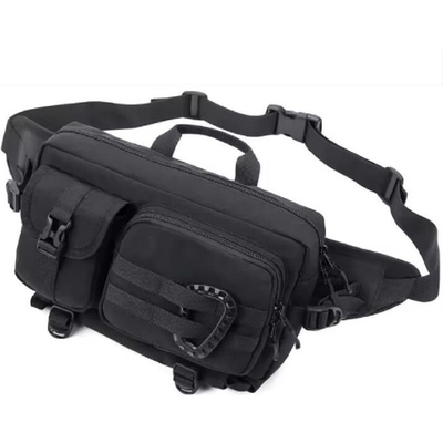 Erkeklerin Dışarıdaki Crossbody Fanny Paketi Çok yönlü Yürüyüş Göğüs Bel Çantası