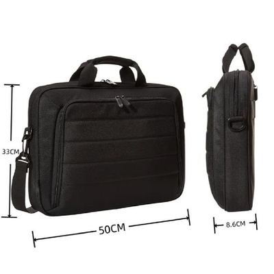 Su geçirmez Şok geçirmez Rahat Çift Fermuarlı İş Çantası Cüzdan Tote Laptop Çantası
