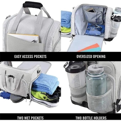 Seyahat Fitness Duffel Spor Çantası Spor Spor Çantası Ayakkabı Bölümü