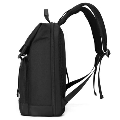 Nylon Roll Top Tuck Pack Sırt çantası Büyük Kapasite Dış Yolculuk İş Dizüstü Çantası