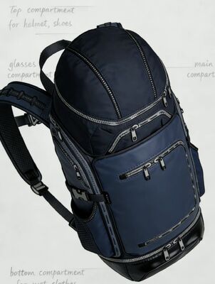 46 X 17 X 28 cm Açık hava spor çantası nefes alabilir hafif ağırlıklı dayanıklı 5 bölme ile spor salonu yürüyüş seyahat