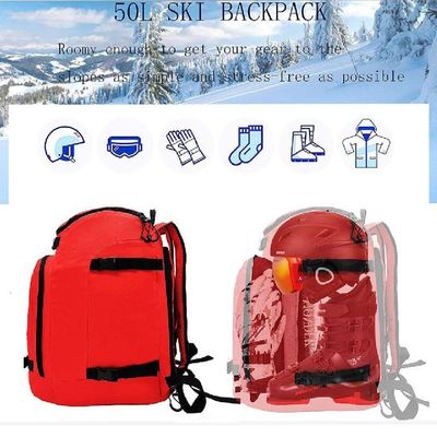 Kayak Kaskı Snowboard ve Aksesuarları İçin 50L Kayak Çizme Çantası