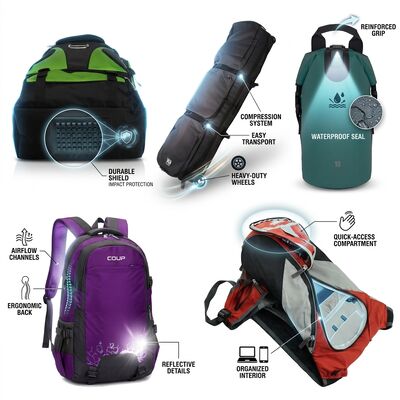 Trekking Batonu Takma Aparatlı Su Geçirmez 40L Yürüyüş Sırt Çantası, Ergonomik Süspansiyon Sistemli Outdoor Kamp Günlük Çantası